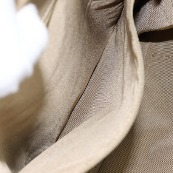 CHANEL Hand Bag Coated Canvas Beige Gold CC Auth 147411