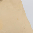 CHANEL Hand Bag Canvas Beige Silver CC Auth 147412-15