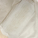 CHANEL Hand Bag Canvas Beige Silver CC Auth 147412-19