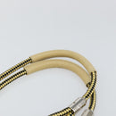 CHANEL Hand Bag Canvas Beige Silver CC Auth 147412-8