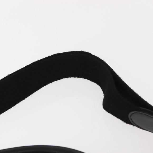 CHANEL Matelasse Hand Bag Nylon 2way Black Silver CC Auth 147417