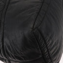 CHANEL Matelasse Hand Bag Nylon 2way Black Silver CC Auth 147417-18