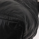 CHANEL Matelasse Hand Bag Nylon 2way Black Silver CC Auth 147417-19