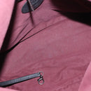 CHANEL Matelasse Hand Bag Nylon 2way Black Silver CC Auth 147417-10