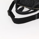 CHANEL Matelasse Hand Bag Nylon 2way Black Silver CC Auth 147417-8