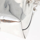 Jimmy Choo Hand Bag Enamel 2way Silver Auth 147418-17