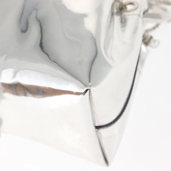 Jimmy Choo Hand Bag Enamel 2way Silver Auth 147418