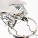 Jimmy Choo Hand Bag Enamel 2way Silver Auth 147418-6