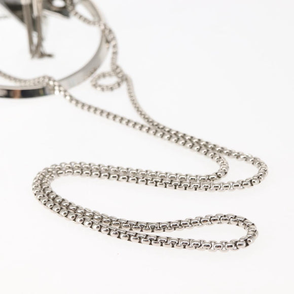 Jimmy Choo Hand Bag Enamel 2way Silver Auth 147418