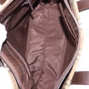 BURBERRY Nova Check Tote Bag Canvas Beige Gold Auth 147419-12