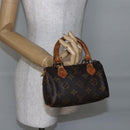 LOUIS VUITTON Monogram Mini Speedy Hand Bag M41534 LV Auth 147431-19