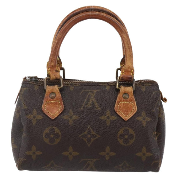 LOUIS VUITTON Monogram Mini Speedy Hand Bag M41534 LV Auth 147431