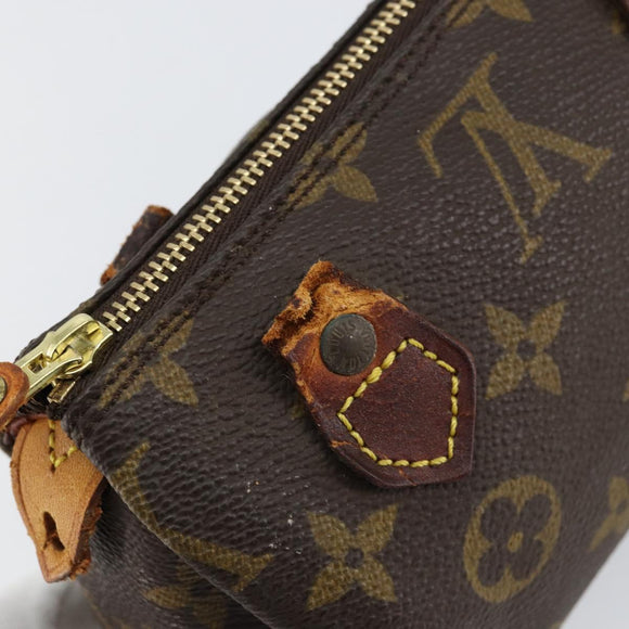 LOUIS VUITTON Monogram Mini Speedy Hand Bag M41534 LV Auth 147432