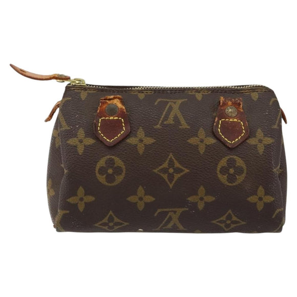 LOUIS VUITTON Monogram Mini Speedy Hand Bag M41534 LV Auth 147432