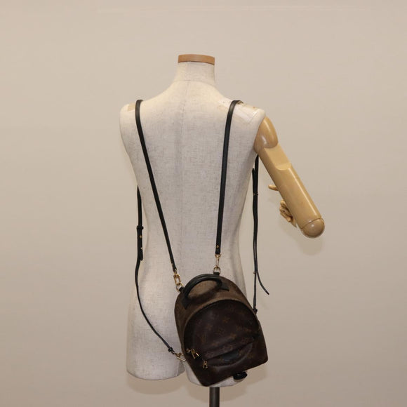 LOUIS VUITTON Monogram Palm Springs MINI Backpack M44873 LV Auth 147442