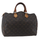 LOUIS VUITTON Monogram Speedy 35 Hand Bag M41524 LV Auth 147449-1