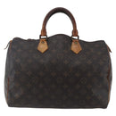 LOUIS VUITTON Monogram Speedy 35 Hand Bag M41524 LV Auth 147449-13