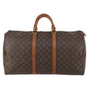 LOUIS VUITTON Monogram Keepall 55 Boston Bag M41424 LV Auth 147452-13