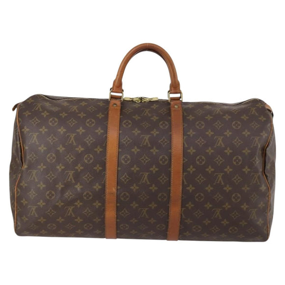 LOUIS VUITTON Monogram Keepall 55 Boston Bag M41424 LV Auth 147452