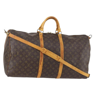 LOUIS VUITTON Monogram Keepall Bandouliere 60 Boston Bag M41412 LV Auth 147453
