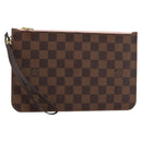 LOUIS VUITTON Damier Ebene Neverfull MM Pouch Accessory Pouch LV Auth 147456-1