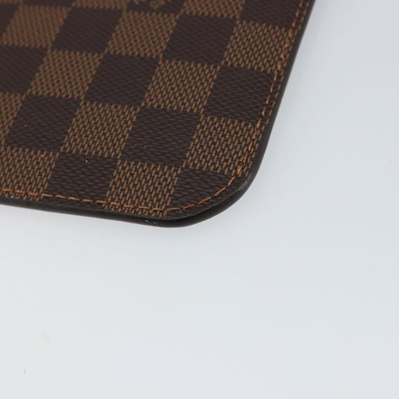 LOUIS VUITTON Damier Ebene Neverfull MM Pouch Accessory Pouch LV Auth 147456