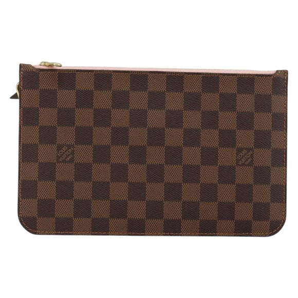LOUIS VUITTON Damier Ebene Neverfull MM Pouch Accessory Pouch LV Auth 147456