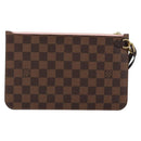 LOUIS VUITTON Damier Ebene Neverfull MM Pouch Accessory Pouch LV Auth 147456-2