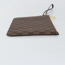 LOUIS VUITTON Damier Ebene Neverfull MM Pouch Accessory Pouch LV Auth 147456-3