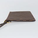 LOUIS VUITTON Damier Ebene Neverfull MM Pouch Accessory Pouch LV Auth 147456-4