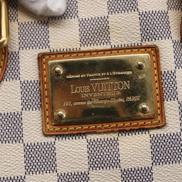 LOUIS VUITTON Damier Azur Hampstead PM Tote Bag N51207 LV Auth 147458