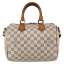 LOUIS VUITTON Damier Azur Speedy Bandouliere 25 Hand Bag N41000 LV Auth 147460-13