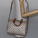 LOUIS VUITTON Damier Azur Speedy Bandouliere 25 Hand Bag N41000 LV Auth 147460-22