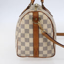 LOUIS VUITTON Damier Azur Speedy Bandouliere 25 Hand Bag N41000 LV Auth 147460-3