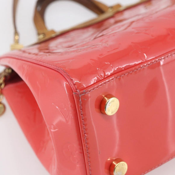 LOUIS VUITTON Monogram Vernis Blair MM Hand Bag Rose Rich M90262 LV Auth 147462