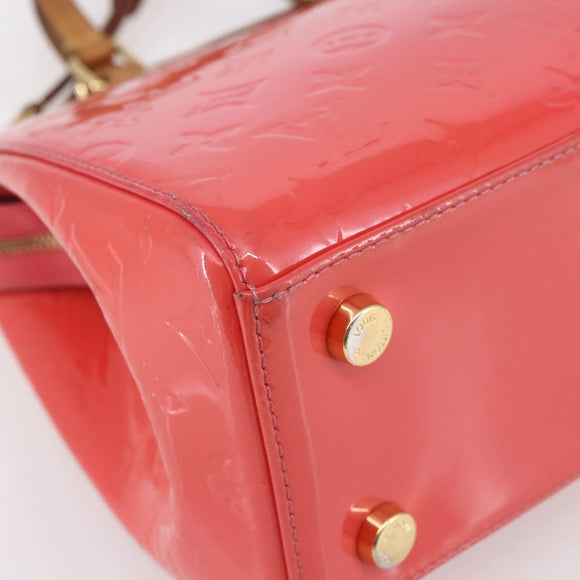 LOUIS VUITTON Monogram Vernis Blair MM Hand Bag Rose Rich M90262 LV Auth 147462