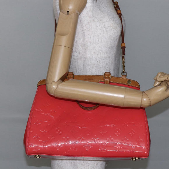 LOUIS VUITTON Monogram Vernis Blair MM Hand Bag Rose Rich M90262 LV Auth 147462