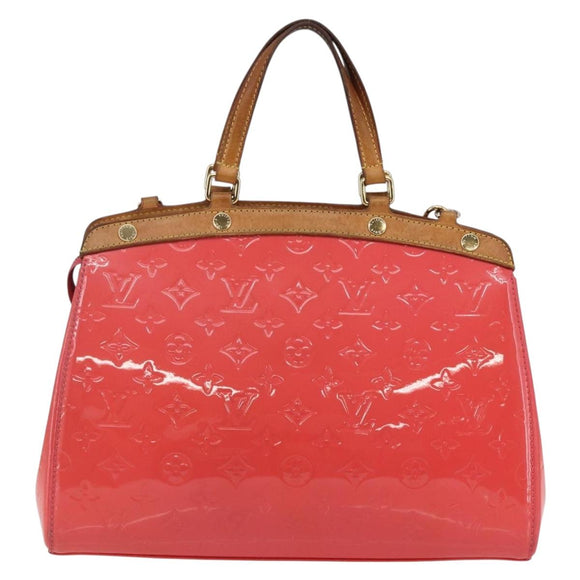 LOUIS VUITTON Monogram Vernis Blair MM Hand Bag Rose Rich M90262 LV Auth 147462