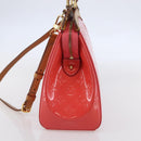 LOUIS VUITTON Monogram Vernis Blair MM Hand Bag Rose Rich M90262 LV Auth 147462-4