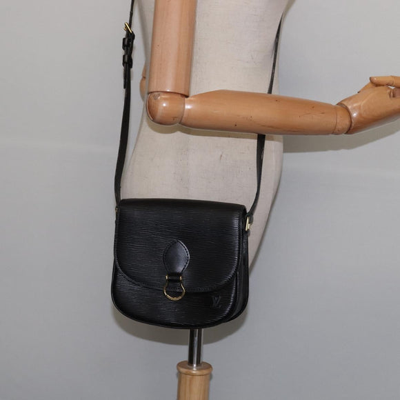 LOUIS VUITTON Epi Saint Cloud PM Shoulder Bag Black M52212 LV Auth 147467
