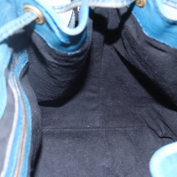 LOUIS VUITTON Epi Petit Noe Shoulder Bag Blue M44105 LV Auth 147470