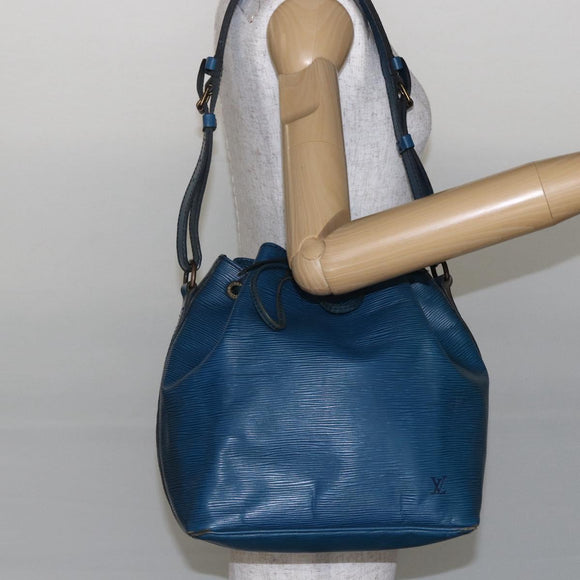 LOUIS VUITTON Epi Petit Noe Shoulder Bag Blue M44105 LV Auth 147470