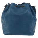 LOUIS VUITTON Epi Petit Noe Shoulder Bag Blue M44105 LV Auth 147470-2