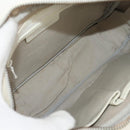 BURBERRY Nova Check Shoulder Bag Canvas Beige White Auth 147476-12