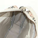 BURBERRY Nova Check Shoulder Bag Canvas Beige White Auth 147476-19