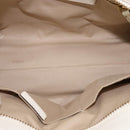 BURBERRY Nova Check Tote Bag PVC Leather 2way Beige Gold Auth 147477-11