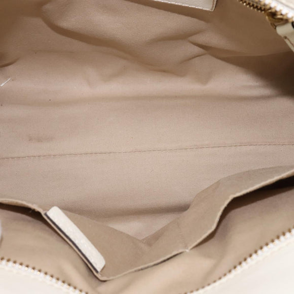 BURBERRY Nova Check Tote Bag PVC Leather 2way Beige Gold Auth 147477