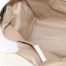 BURBERRY Nova Check Tote Bag PVC Leather 2way Beige Gold Auth 147477-21