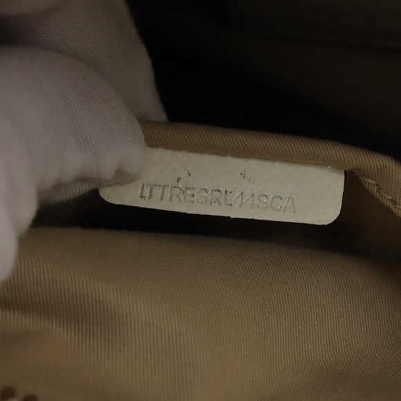 BURBERRY Nova Check Tote Bag PVC Leather 2way Beige Gold Auth 147477