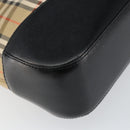 BURBERRY Nova Check Tote Bag Canvas Beige Gold Auth 147478-15